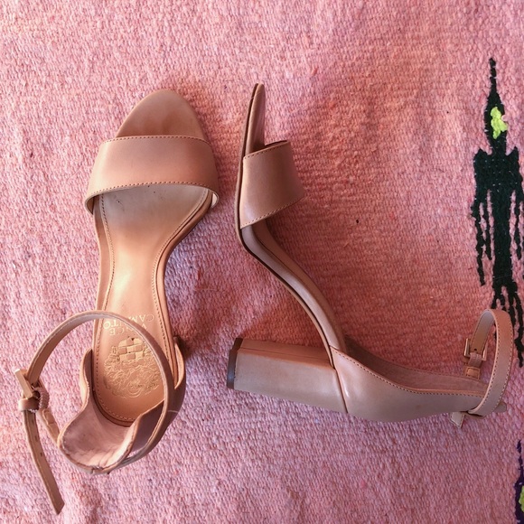 Vince Nude Heeled Sandals - Picture 3 of 3